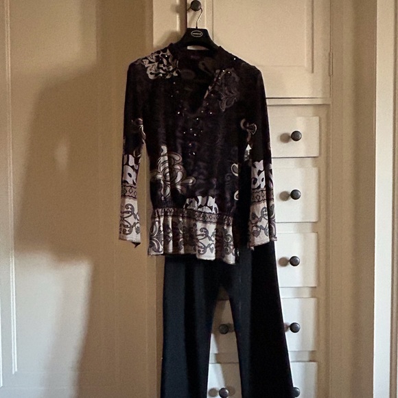 Hale Bob Dressy Tunic with bling! - Picture 3 of 12